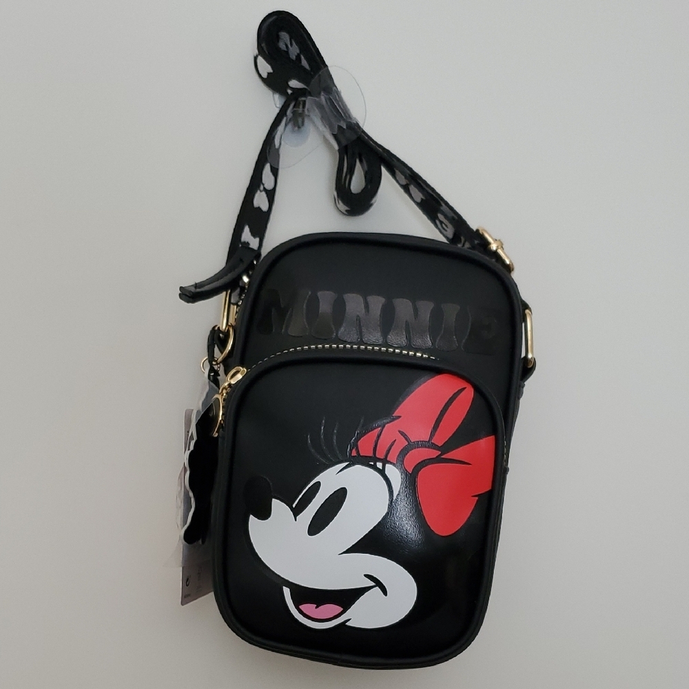 Primark Black and Red Minnie Mouse Crossbody Bag